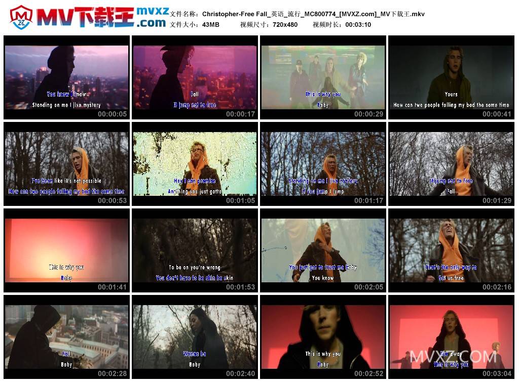 Christopher-Free Fall_英语_流行_MC800774